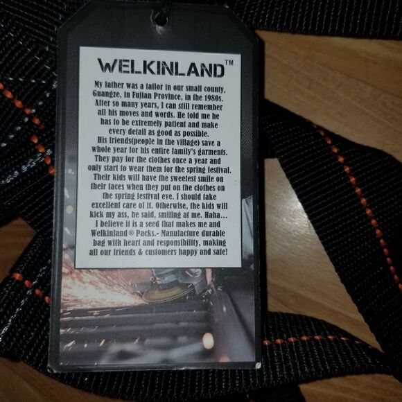 WELKINLAND  Heavy Duty Suspenders Black Harness Carpentry - Picture 12 of 12